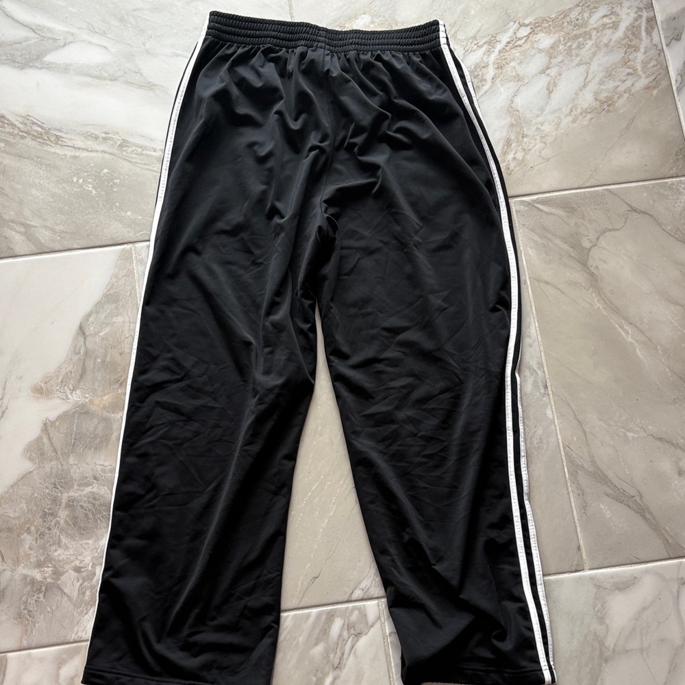 Adidas Black Joggers with White Stripes - Picture 3 of 3